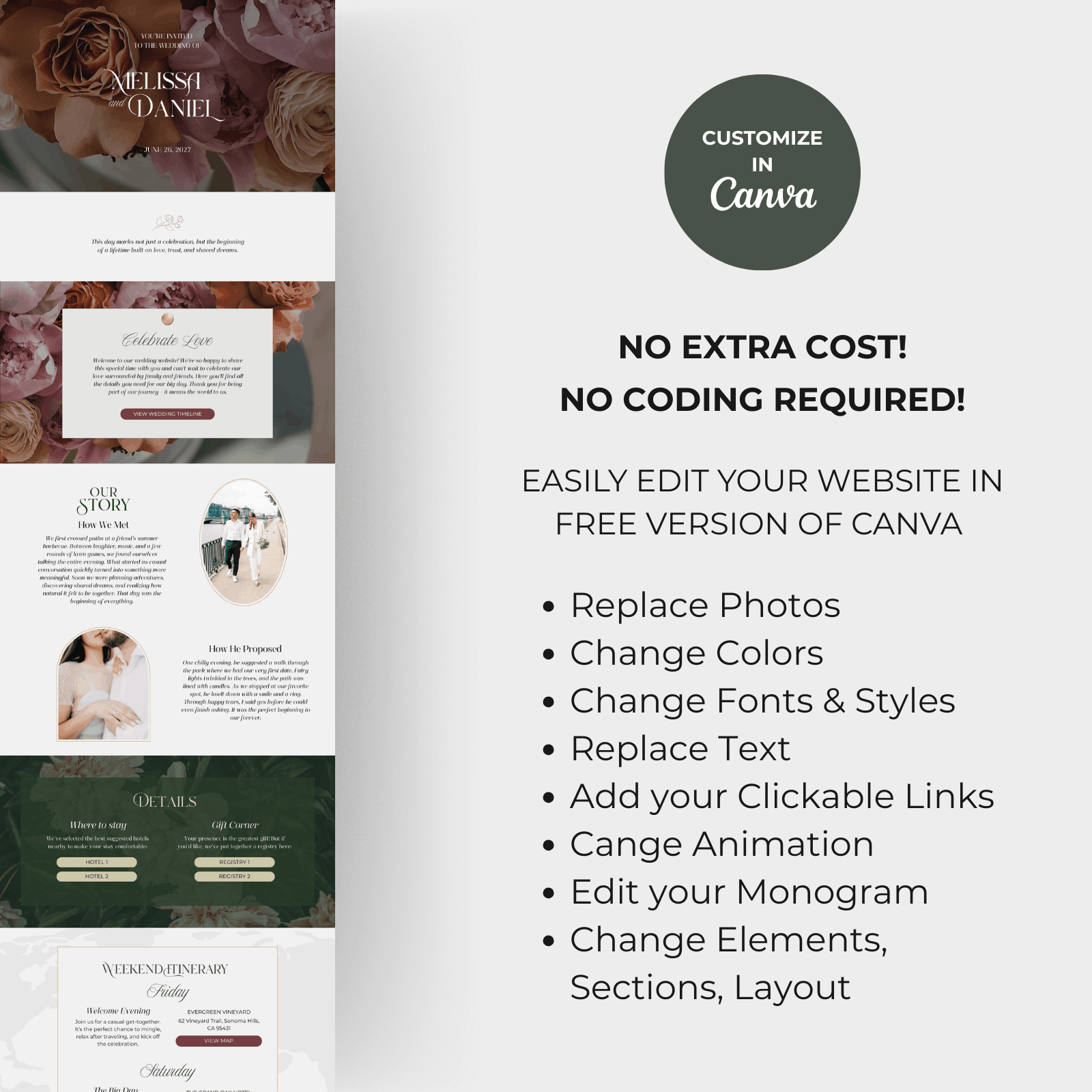 5 Online Wedding website Invitation