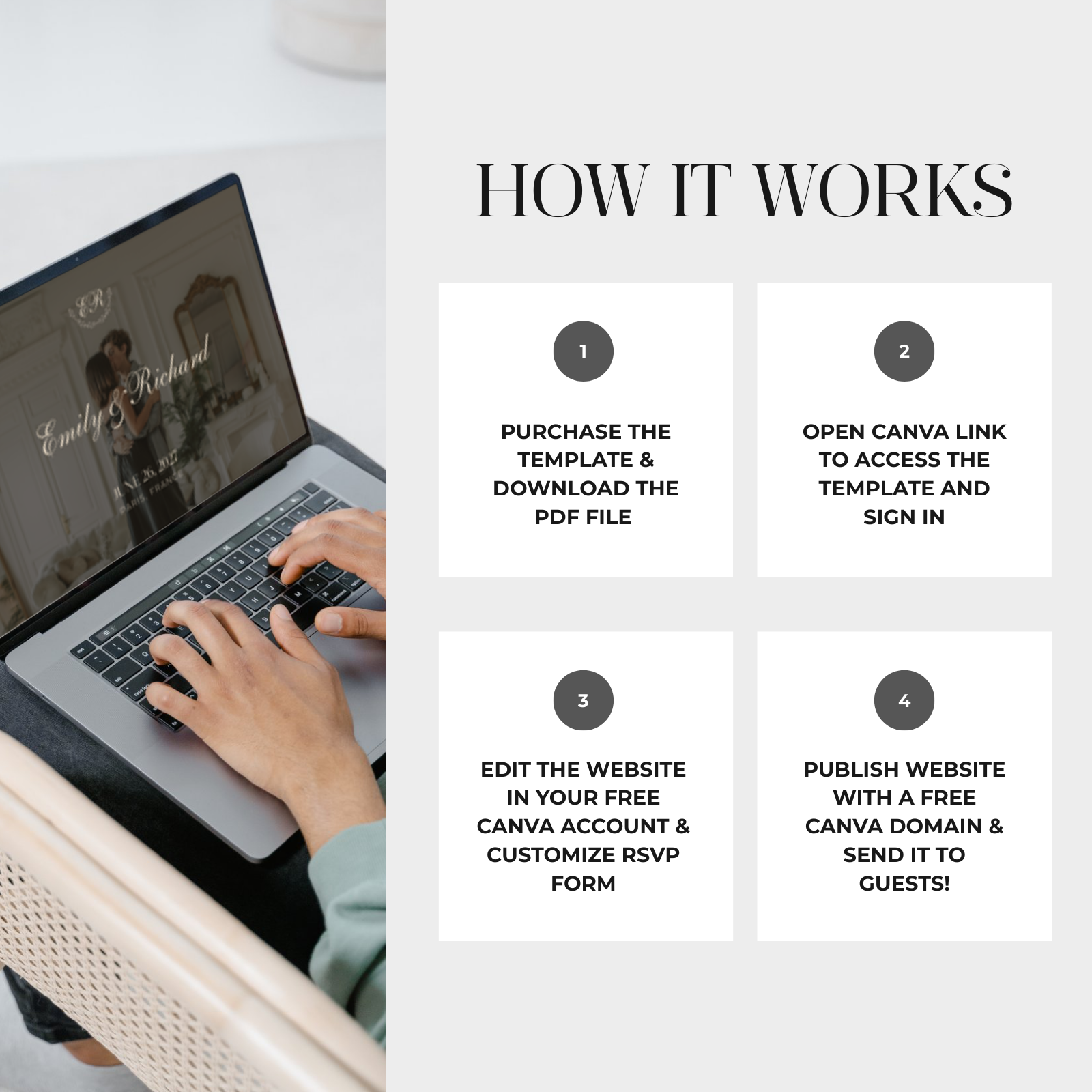 Brown wedding website how to customize