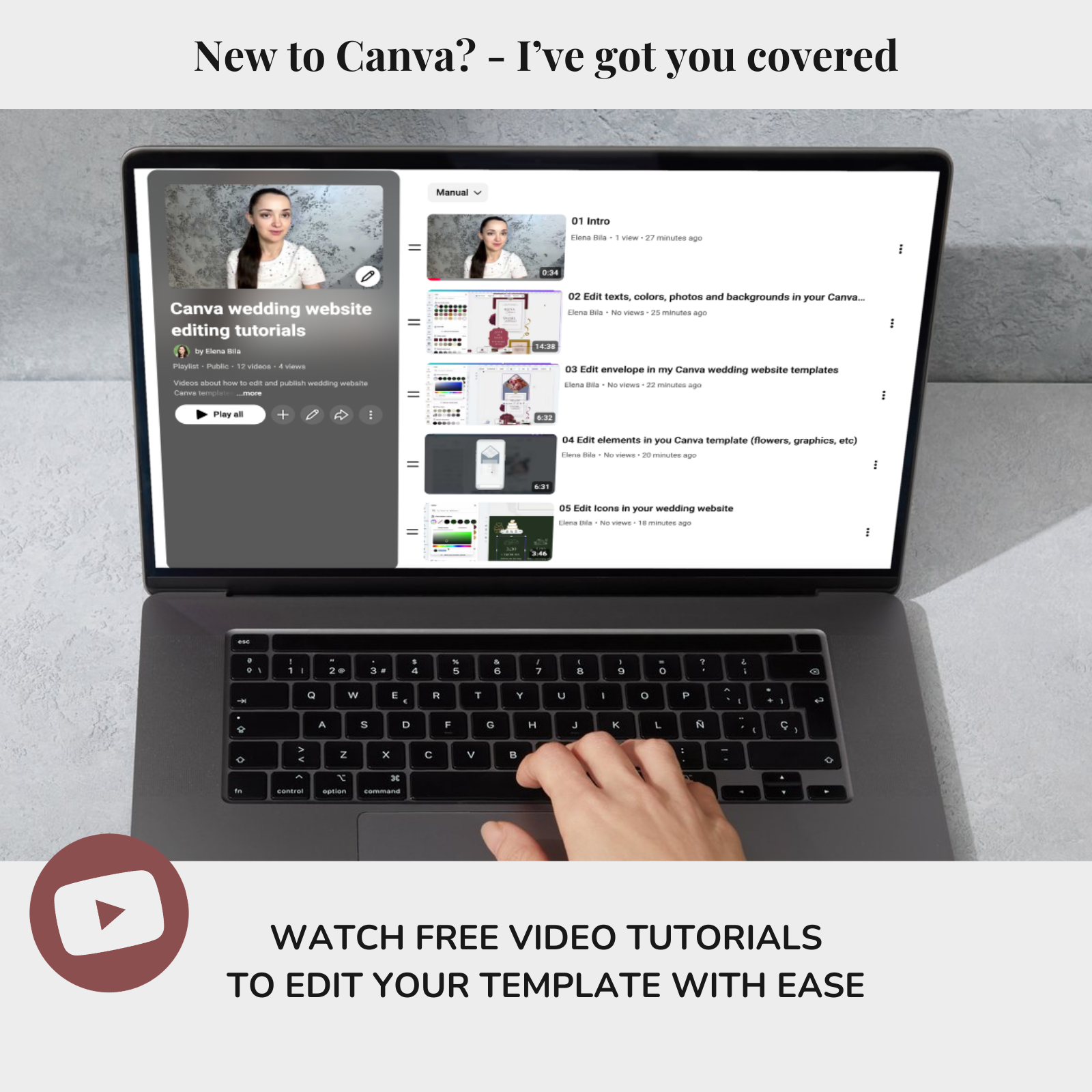 Free Video Canva website editing tutorials