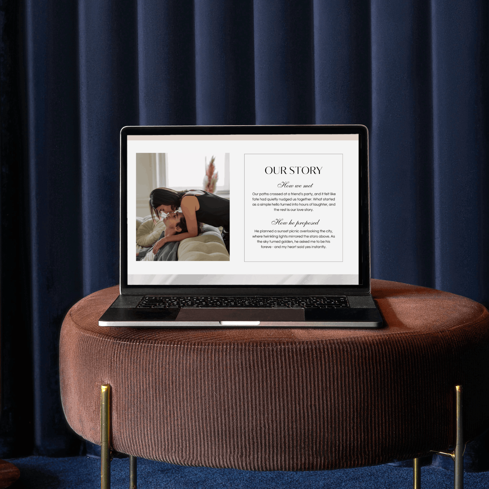 Luxury boho minimalist website
