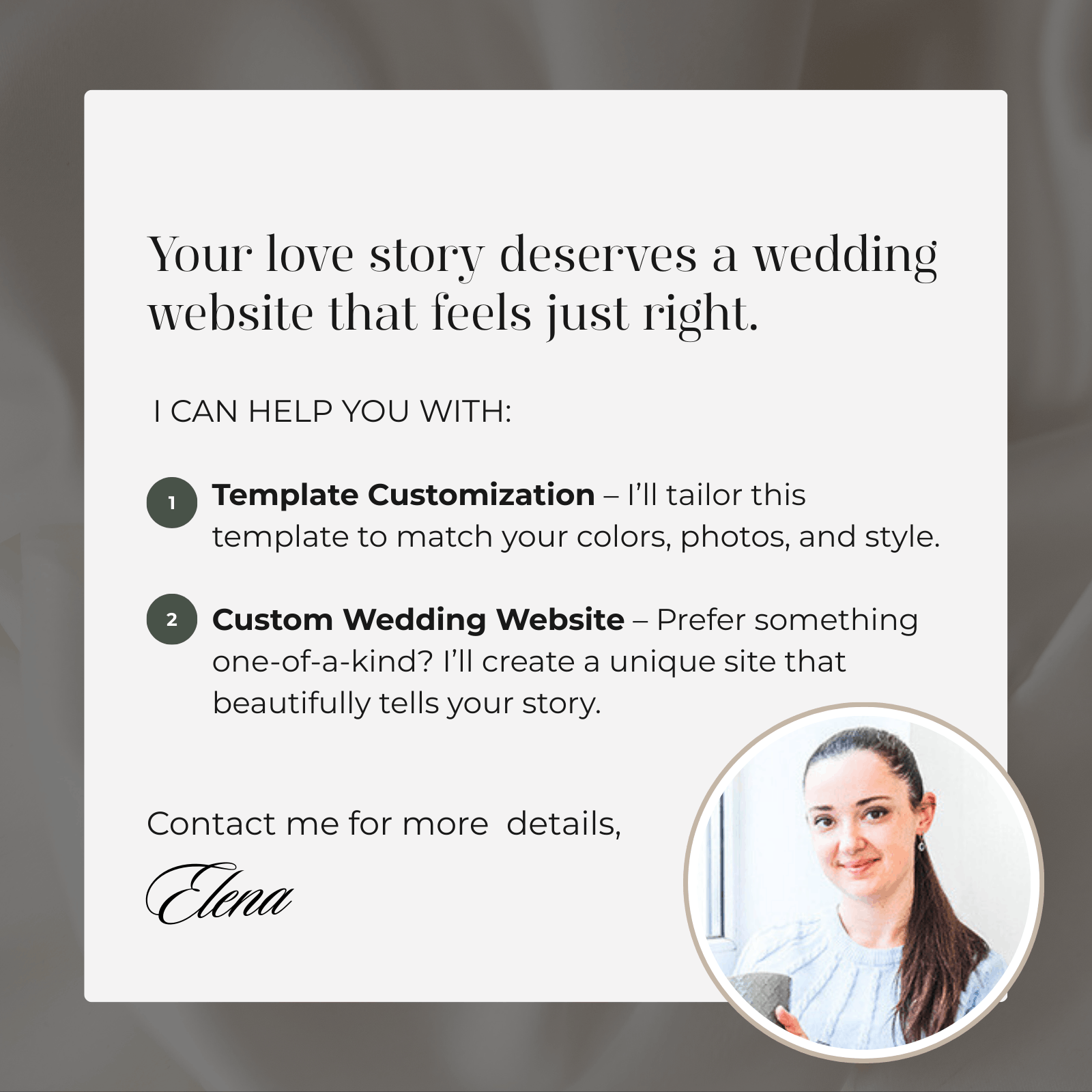 12 Custom Canva.Wedding website design options
